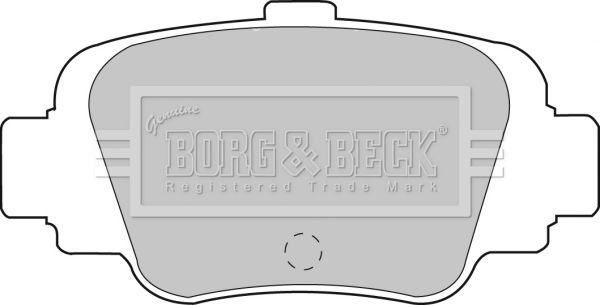 BORG & BECK Комплект тормозных колодок, дисковый тормоз BBP1560